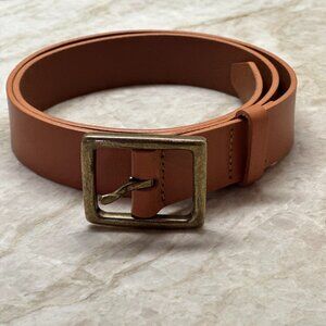 Anthropologie Belt - Brown with Gold Buckle